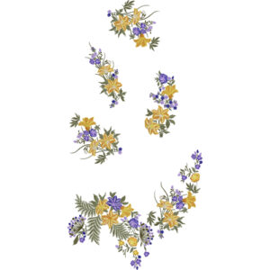 Flower Kurta Embroidery Design