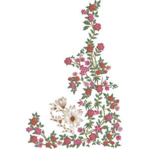 Simple Flower Embroidery Design