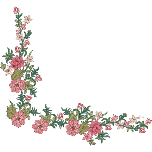 Unique Flower Embroidery Design