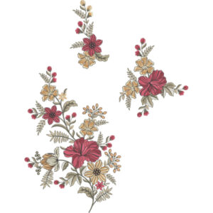 Unique Flower Embroidery Design