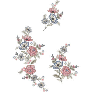 Motive Flower Embroidery Design