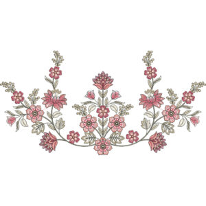 Delicate Flower Embroidery Design