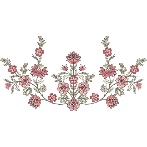 Delicate Flower Embroidery Design