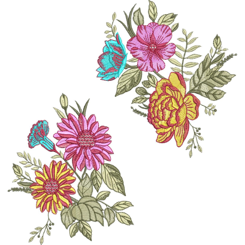 Beautiful Flower Embroidery Design