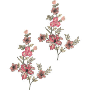 Simple Flower Embroidery Design
