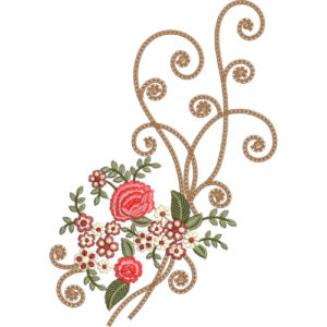 Unique Flower Embroidery Design