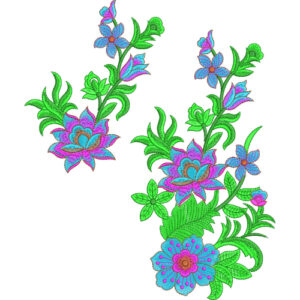Flower Kurta Embroidery Design