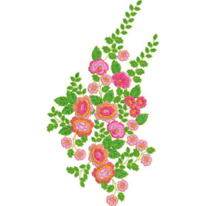 Delicate Flower Embroidery Design