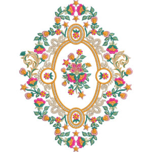 Unique Flower Embroidery Design