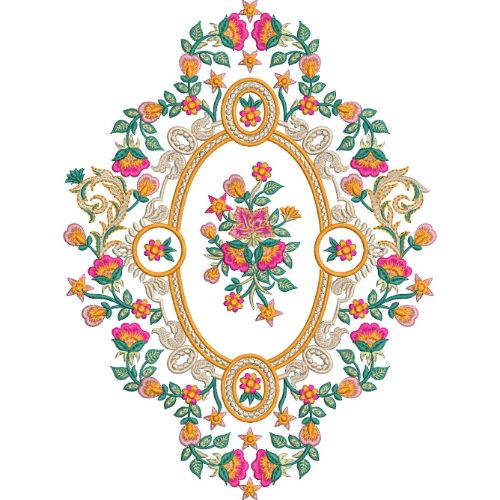 Unique Flower Embroidery Design