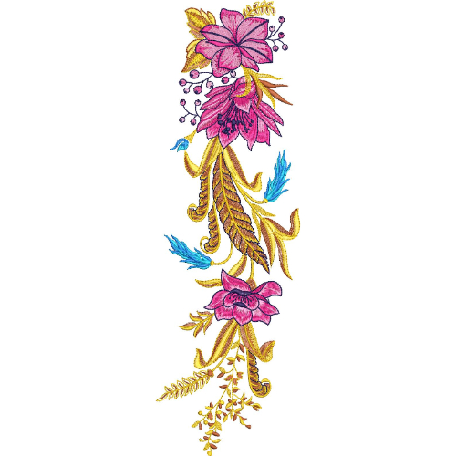 Delicate Flower Embroidery Design