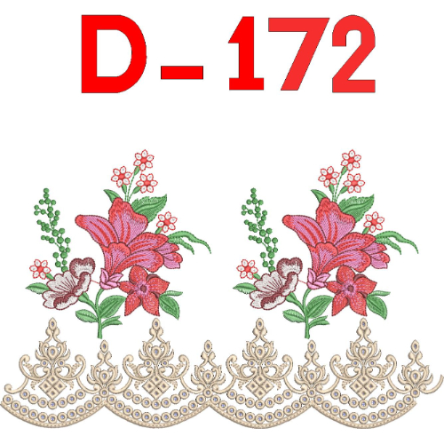 Floral Lace Embroidery Design
