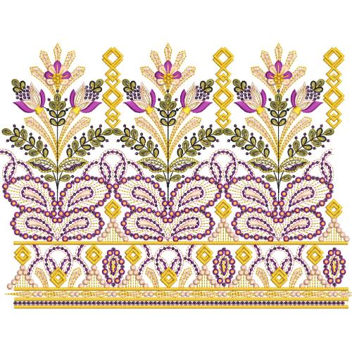 Delicate Lace Embroidery Design