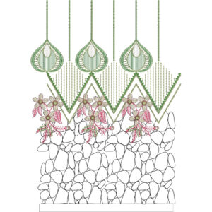 Unique Lace Embroidery Design