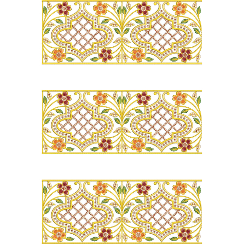 Floral Lace Embroidery Design