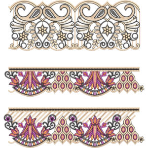 Simple Lace Embroidery Design