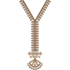 Neckline Embroidery Design