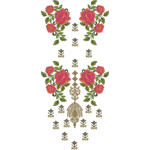 Simple Neck Embroidery Design
