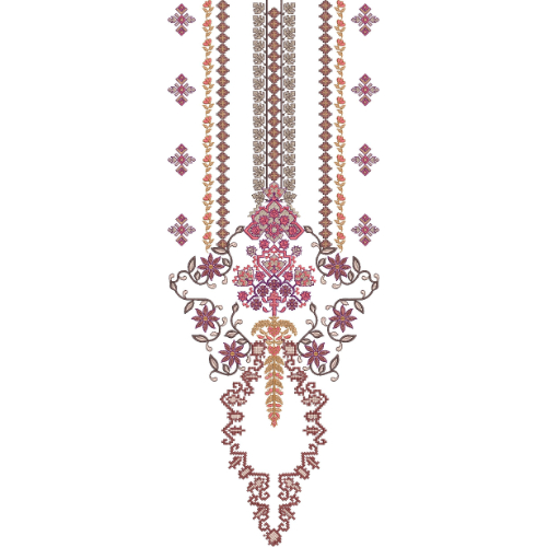 Neckline Embroidery Design
