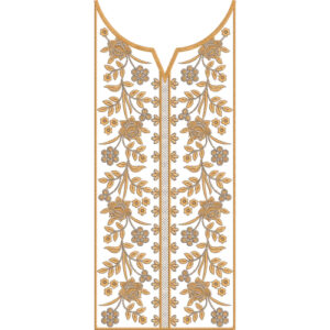 Neck Flower Embroidery Design