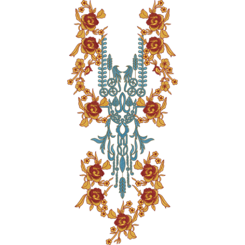 Neck Gala Embroidery Design