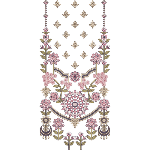 Neckline Embroidery Design