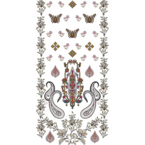 Neck Flower Embroidery Design