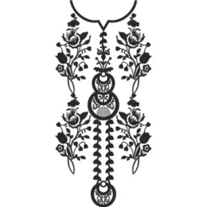 Neckline Embroidery Design