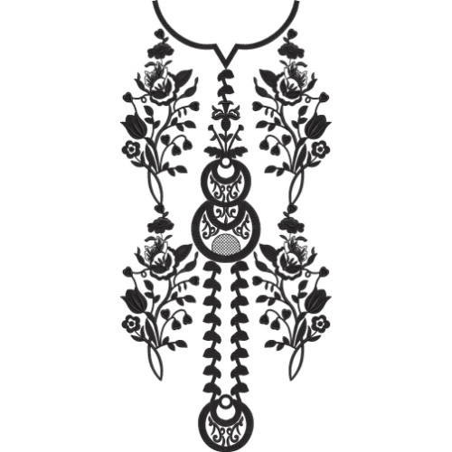 Neckline Embroidery Design