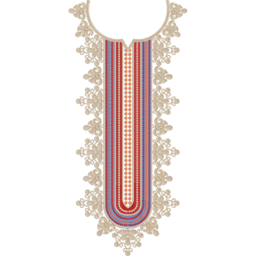 Neck Kurta Embroidery Design