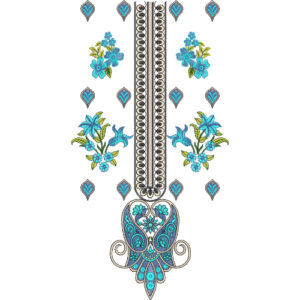 Neckline Embroidery Design