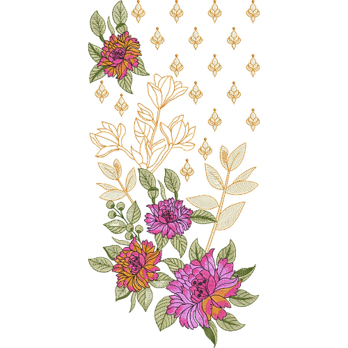 Neck Kurta Embroidery Design
