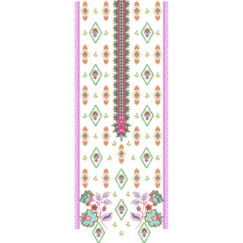 Neckline Embroidery Design