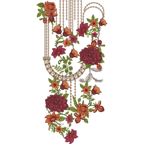 Beautiful Neck Embroidery Design
