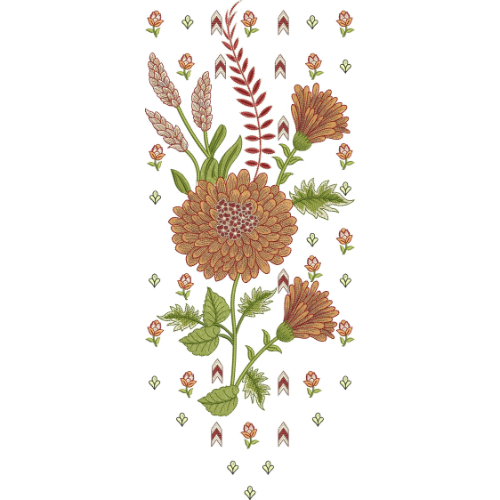 Unique Neck Embroidery Design