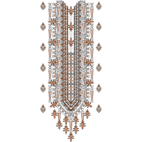 Neckline Embroidery Design