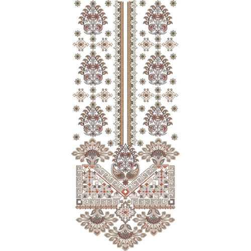 Neck Kurta Embroidery Design