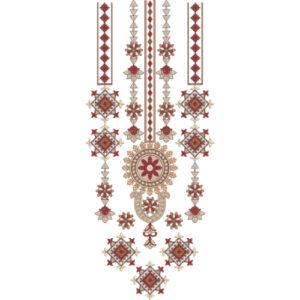 Neckline Embroidery Design