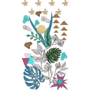 Neckline Embroidery Design