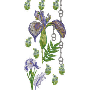 Neck Flower Embroidery Design