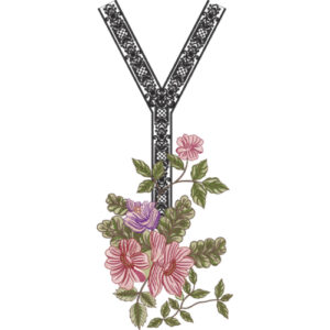 Neckline Embroidery Design