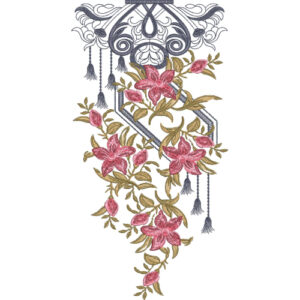 Unique Neck Embroidery Design