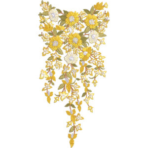 Neck Flower Embroidery Design