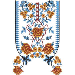 Unique Neck Embroidery Design