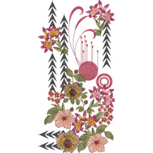 Neckline Embroidery Design