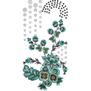 Neckline Embroidery Design