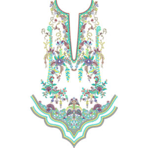 Neckline Embroidery Design