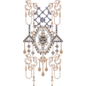 Neck Flower Embroidery Design