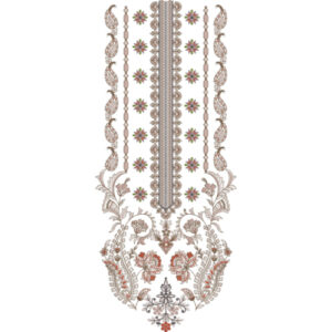 Unique Neck Embroidery Design