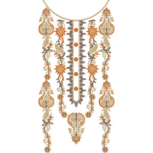 Neckline Embroidery Design